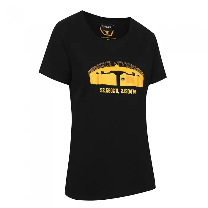 Wolverhampton Wanderers Shirt Store | Ladies Stadium T-shirt Collection Wolverhampton Wanderers Official Gear